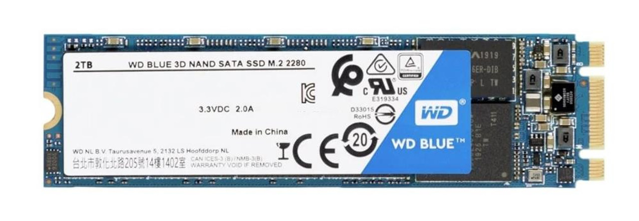 WDBK3U0020BNC-WRSN Western Digital Blue 2TB TLC SATA 6Gbps M.2 2280 Internal Solid State Drive (SSD)