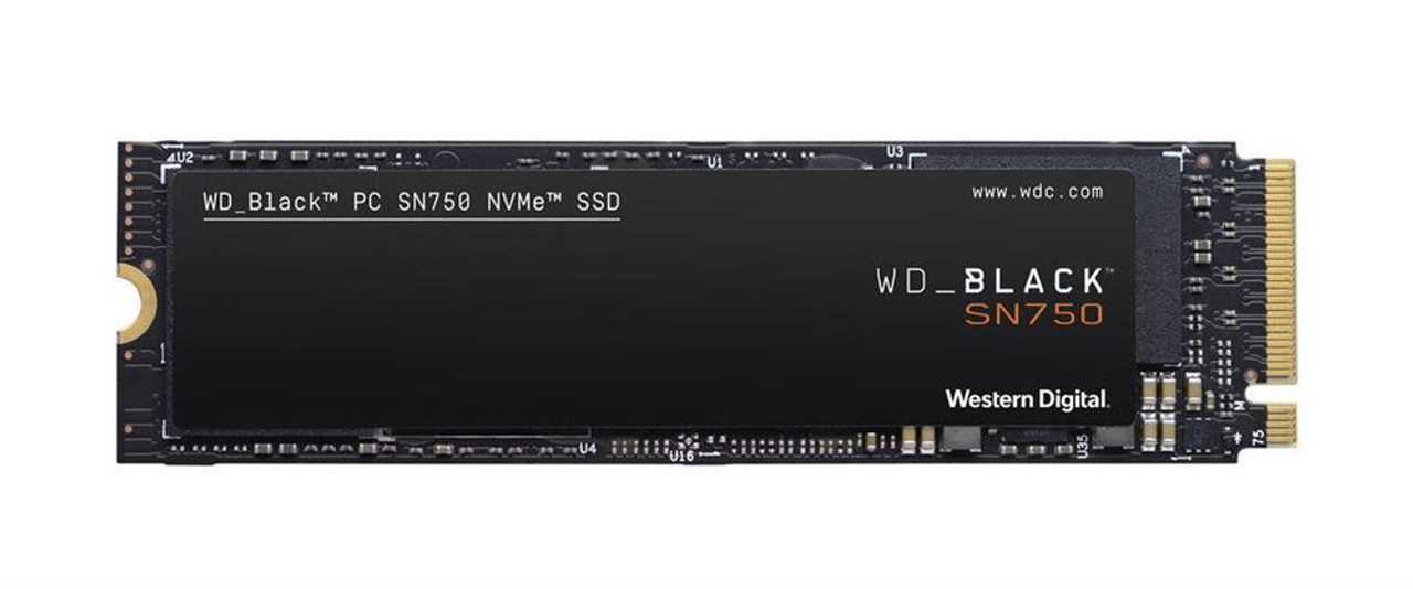 WDS500G3X0C Western Digital Black SN750 500GB TLC PCI Express 3.0 x4 NVMe M.2 2280 Internal Solid State Drive (SSD)