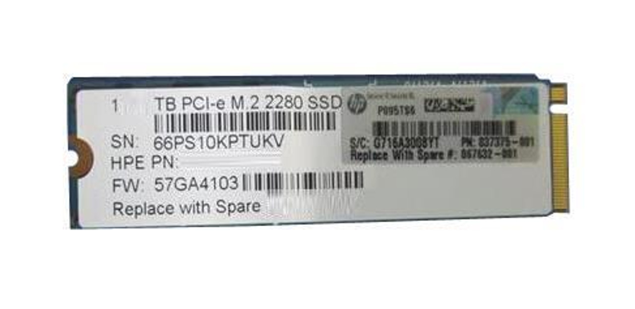 862163R-B21#0D1 HPE 1TB PCI Express NVMe M.2 2280 Internal Solid State Drive (SSD)