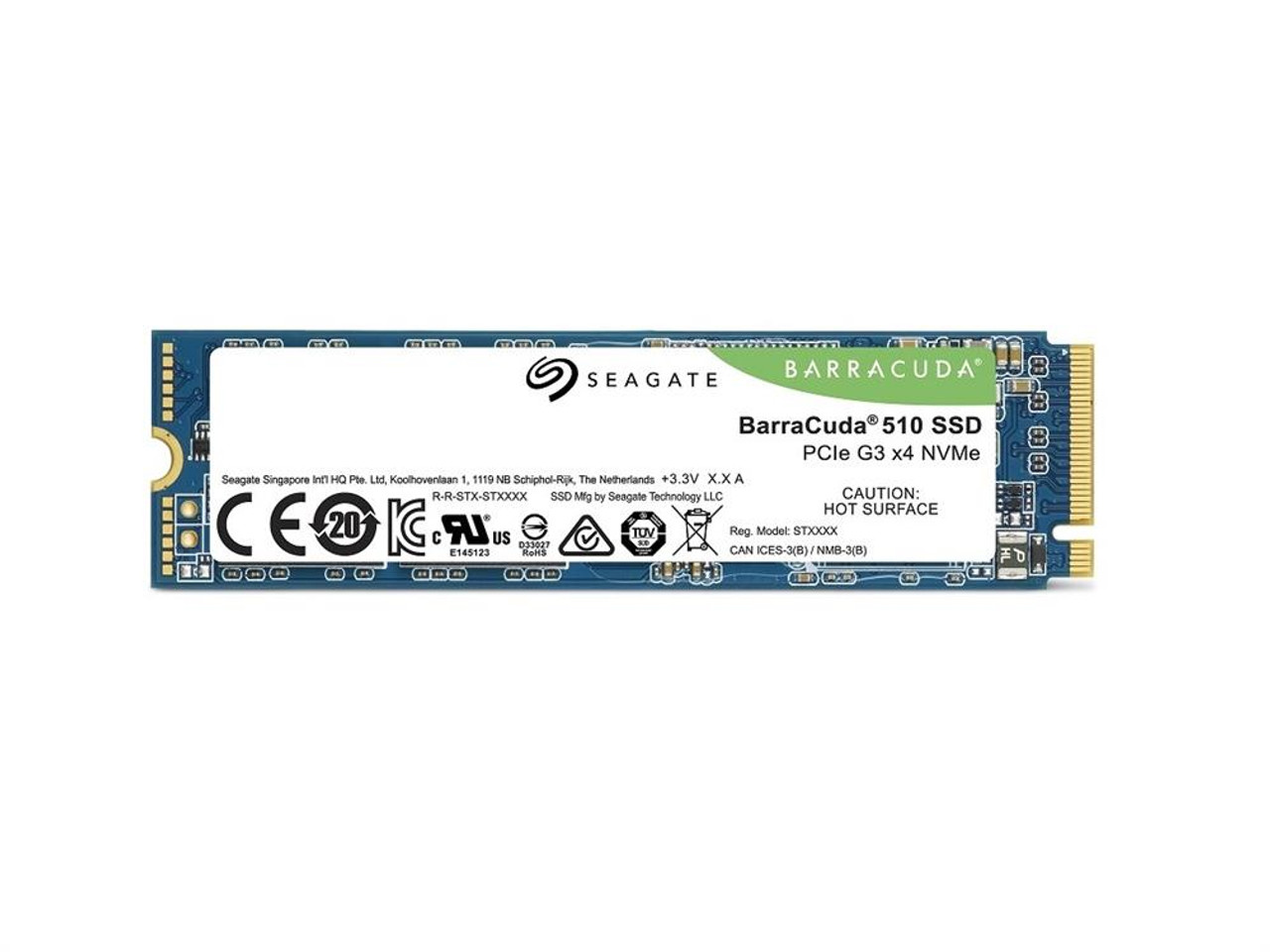 ZP256CM30041 Seagate BarraCuda 510 Series 256GB TLC PCI Express 3.0 x4 NVMe M.2 2280 Internal Solid State Drive (SSD)