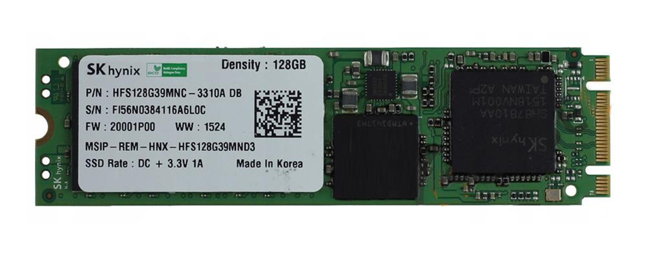 HFS128G39MNC-3310A Hynix 128GB MLC SATA 6Gbps M.2 2280 Internal Solid State Drive (SSD)