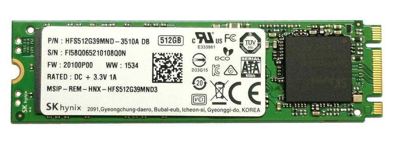 HFS512G39MND-3520A Hynix 512GB MLC SATA 6Gbps M.2 2280 Internal Solid State Drive (SSD)