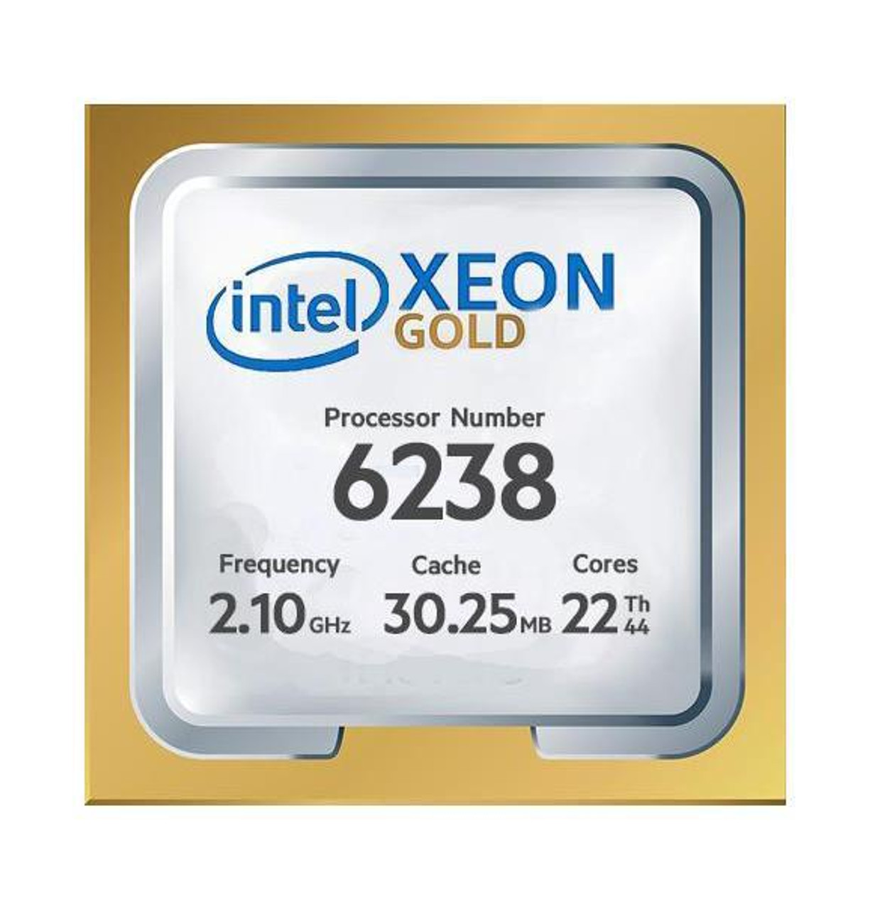 Gold 6238 Intel Xeon Gold 6238 22-Core 2.10GHz 30.25MB Cache Socket FCLGA3647 Processor Gold