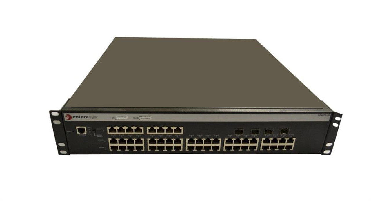 2G4072-52 Enterasys Networks Matrix N Standalone External Switch 48-Ports EN Fast EN Gigabit EN 10BaseT 1000BaseTX 100BaseTX + 4 x SFP (empty) 2U