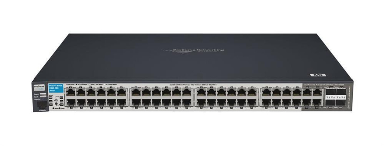 J9022-61001 HP ProCurve Switch 2810-48G 48-Ports Layer 2 Stackable Managed Ethernet Switch- 44 x 10/100/1000Base-T LAN + 4 x SFP (Mini-GBIC) (Refurbis