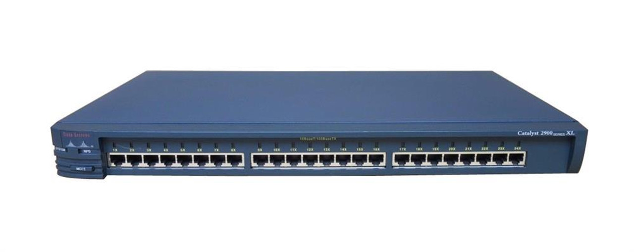 WS-C2924-XL-A= Cisco Catalyst 2924 Switch 24-Ports 10/100TX (RJ45) AC  (Refurbished)