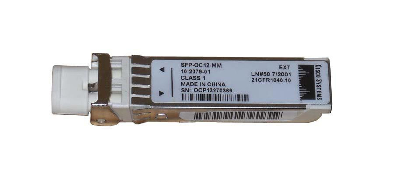 SFP-OC12-MM= Cisco 622Mbps OC-12/STM-4 Multi-Mode Fiber 2km 1310nm Duplex LC Connector SFP Transceiver Module (Refurbished)