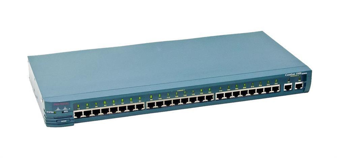 WS-C1924C-EN= Cisco Catalyst 24-Ports 10Base-T Ethernet Switch With 100BaseFX and 100Base-T Uplinks (Refurbished)