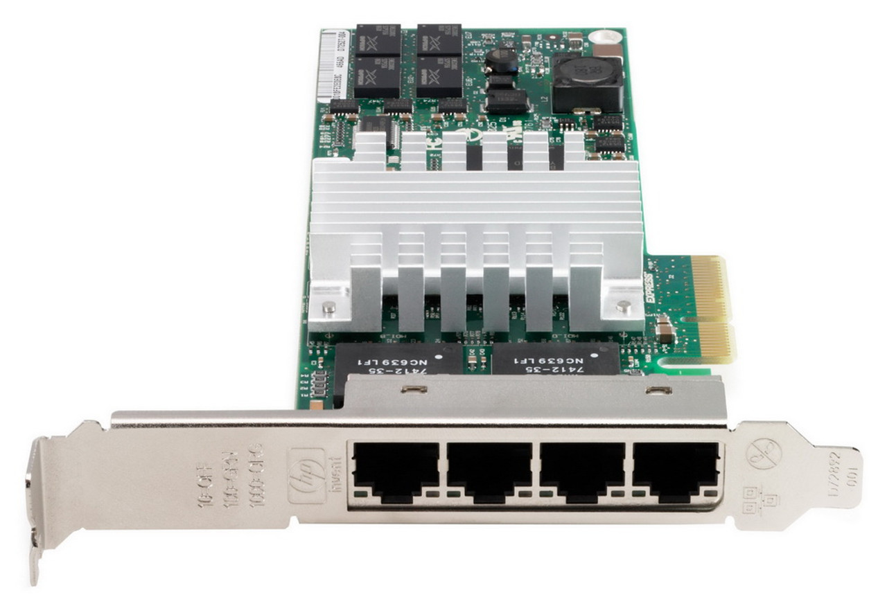 NC364T HP Quad-Ports RJ-45 1Gbps 1000Base-T Gigabit Ethernet PCI Express x4 Network Adapter