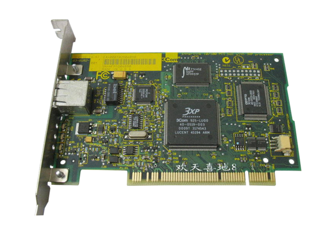 3CR990-TX-97 3Com 10/100 PCI Secure PCI Network Interface Card 3XP Processor