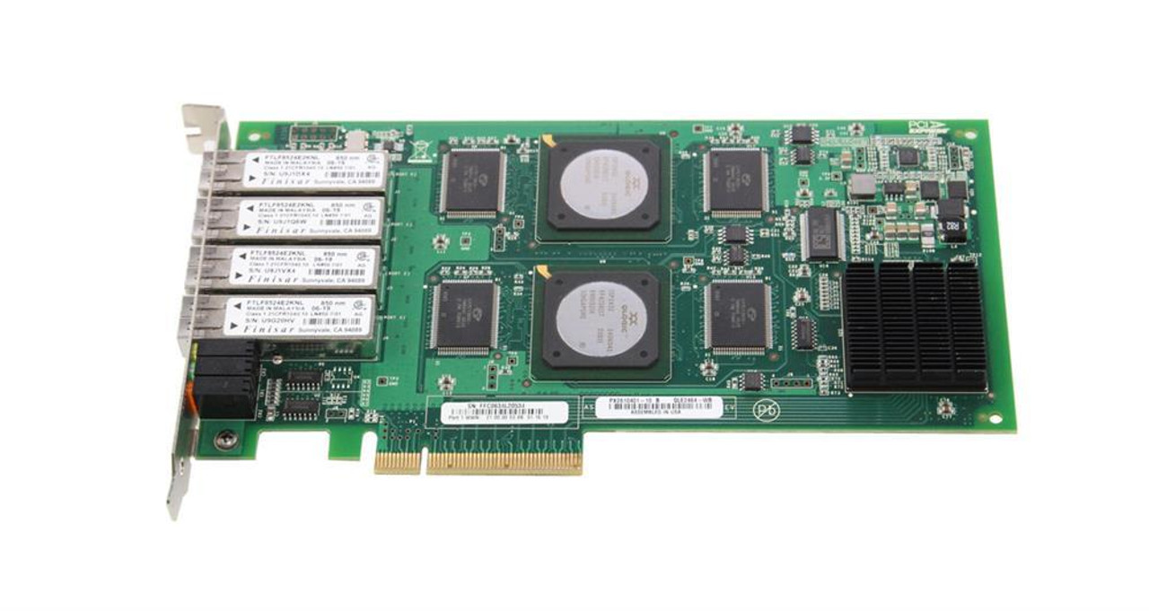 QLE2464-CK QLogic StorageWorks Quad-Ports 4Gbps Fibre Channel PCI Express x8 Host Bus Network Adapter