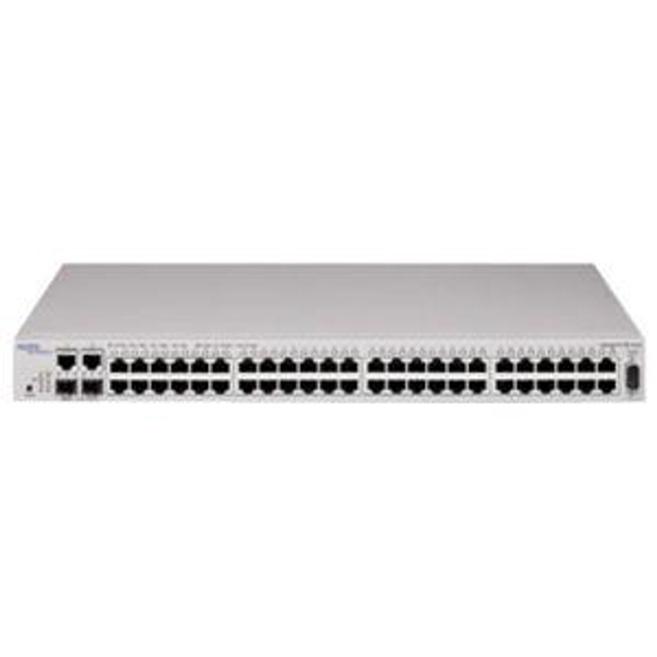 AL2012B44-E5 Nortel Ethernet Switch 425-48T 48-Ports EN Fast EN 10Base-T 100Base-TX + 2x10/100/1000Base-T/SFP mini-GBIC uplink 1U Stackable (Refurbished)