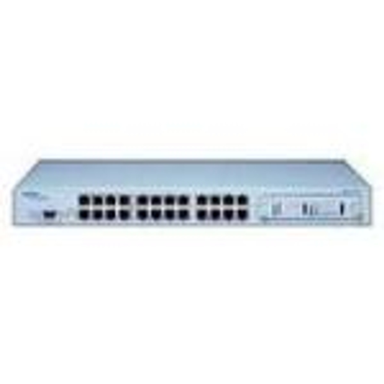 DJ1412B05 Nortel Passport 1424T Switch 24 Ports EN Fast EN 10Base-T 100Base-TX + 2 x GBIC (empty) 1U (Refurbished)