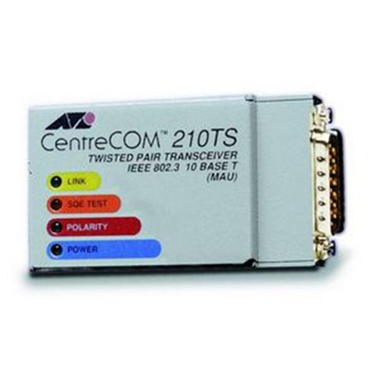 AT-210TS Allied Telesis 10Mbps RJ-45 10Base-T Port UTP Ethernet Micro MAU Transceiver Module