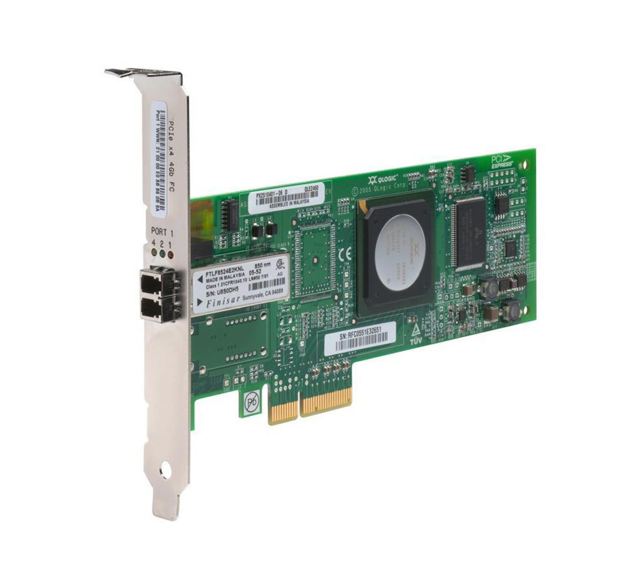 QLE2460-DELL Dell Single-Port LC 4Gbps Fibre Channel PCI Express 1.0 x4 Host Bus Network Adapter for QLogic Compatible
