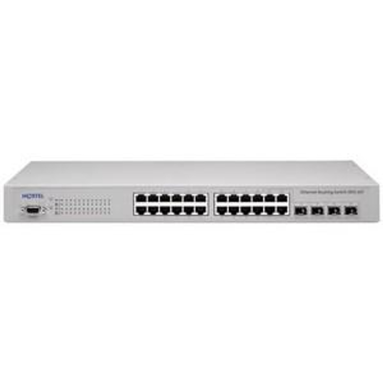 AL1001B08-E5 Nortel Ethernet Routing Switch 3510-24T 24 Ports EN Fast EN Gigabit EN 10Base-T 100Base-TX 1000Base-T + 4 x Shared SFP (empty) 1U (Refurb
