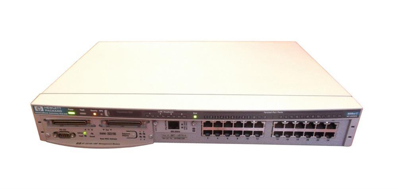 J3202A#ABA HP AdvanceStack 10Base-T 24-Ports RJ-45 Ethernet Switching Hub Rack Mountable (Refurbished)