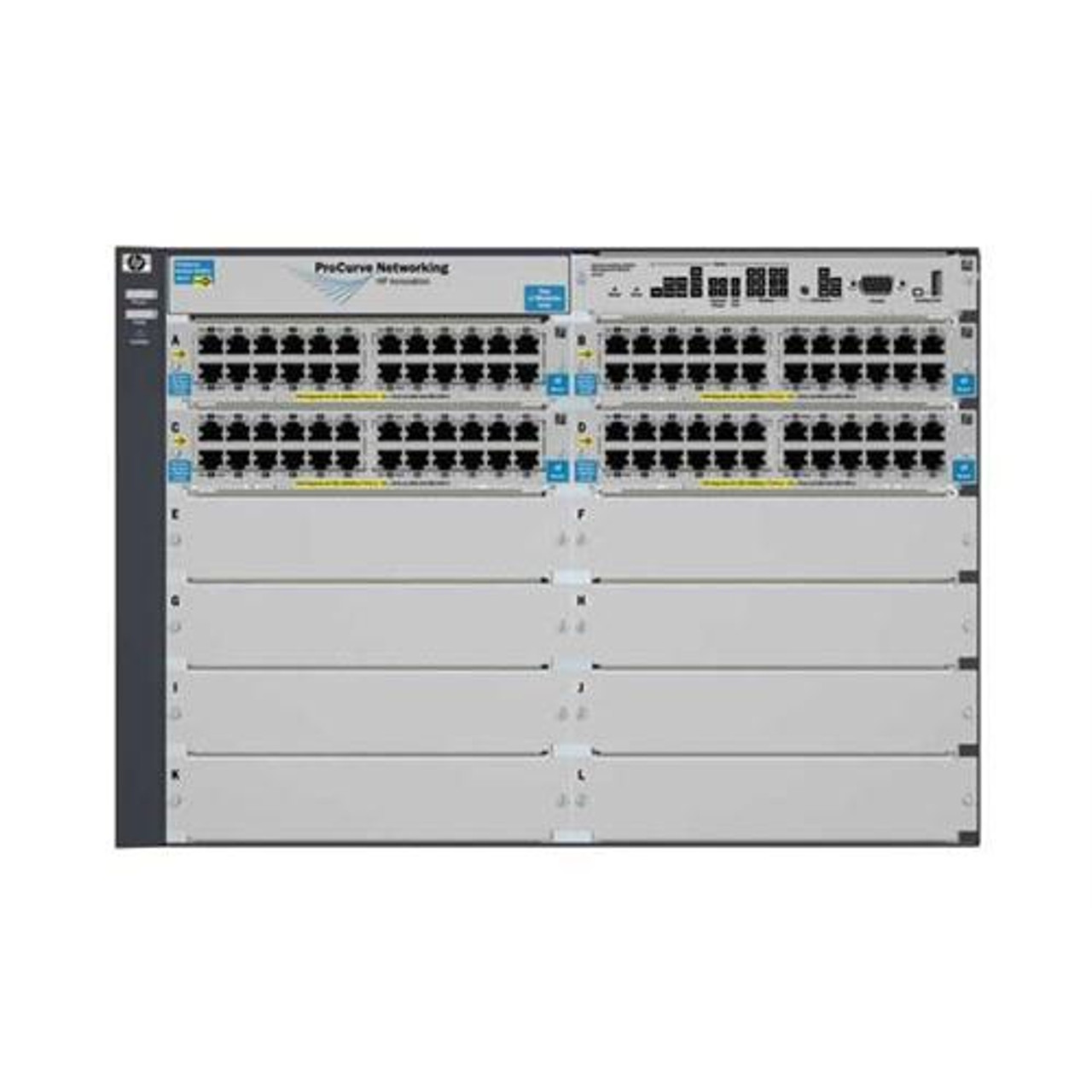 J8700A HP ProCurve 5412zl-96G 96-Ports RJ-45 Intelligent Edge Layer-3 Gigabit Ethernet Switch 7U Rack-mountable (Refurbished)