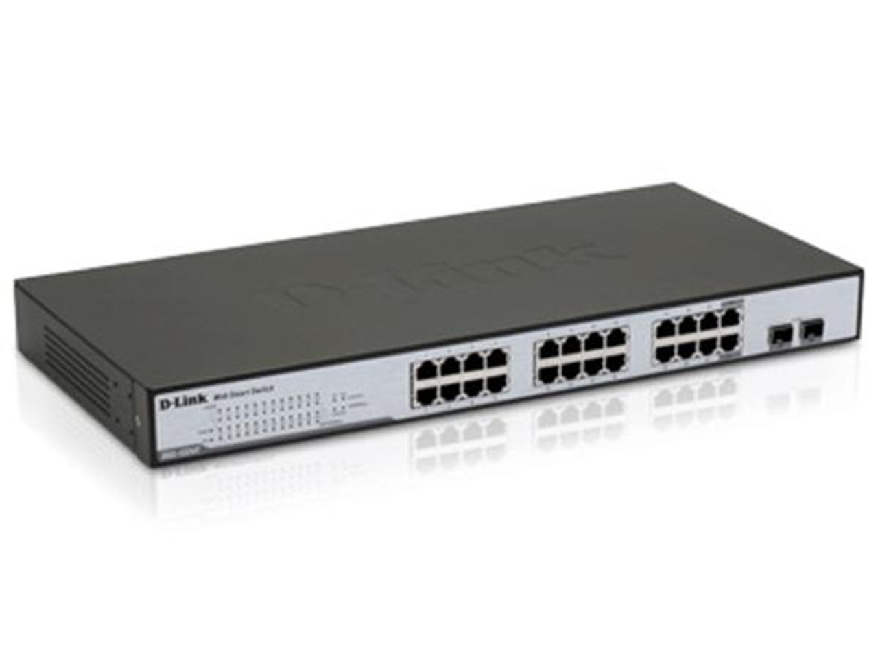 DGS-1224T D-Link Web Smart 24-Ports 10/100/1000Mbps Gigabit Switch with 2 Combo SFP Expansion Slots (Refurbished)