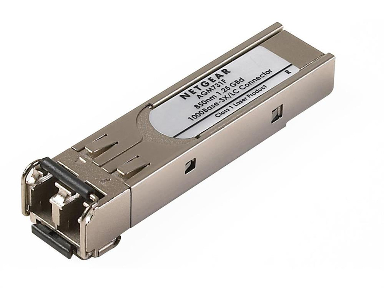 AGM731F NetGear ProSafe 1Gbps 1000Base-SX Multi-mode Fiber 550m 850nm Duplex LC Connector SFP (mini-GBIC) Transceiver Module
