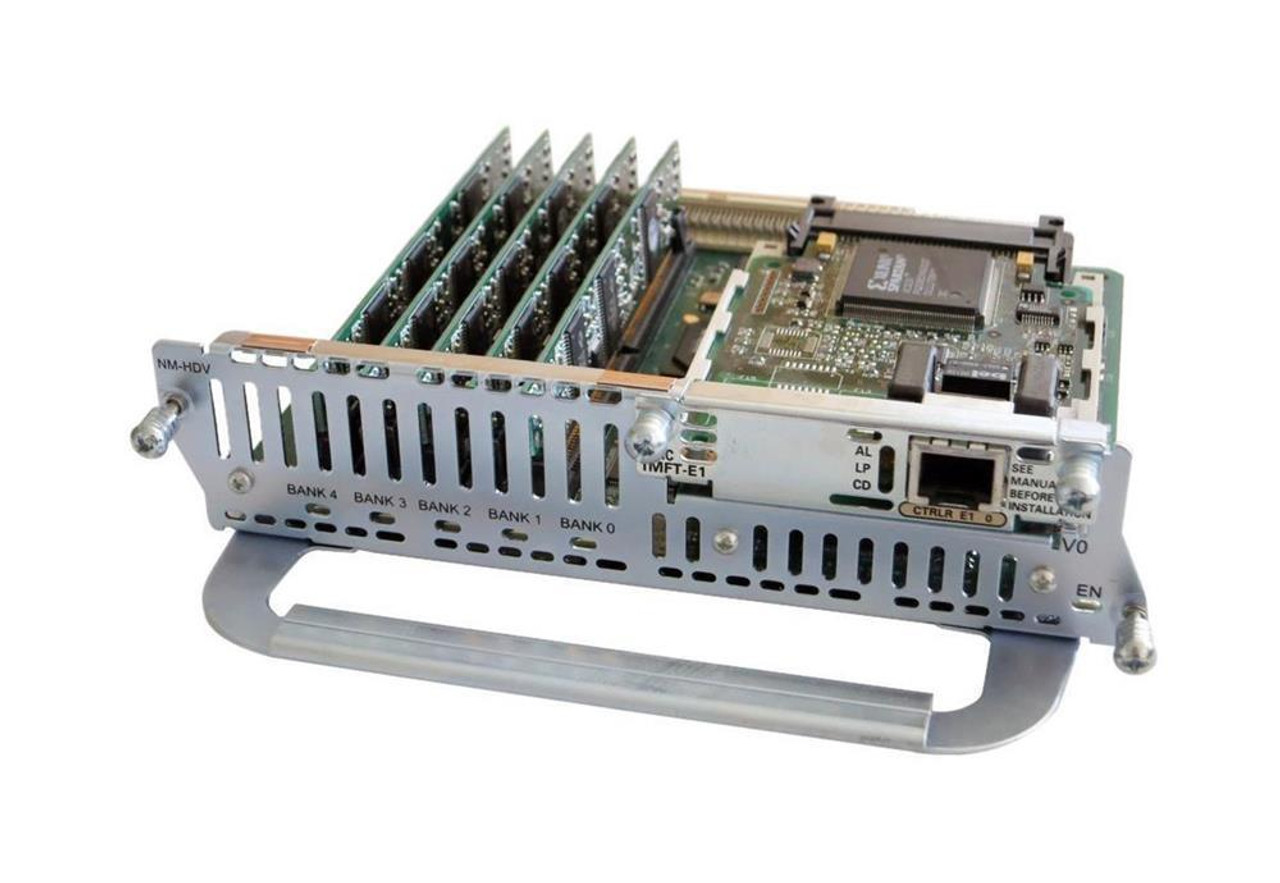 NM-HDV-1T1-24 Cisco Single Port 24 CPNT ENhanced Channel T1 Voice Fax Network Module for 2600/3600 Series