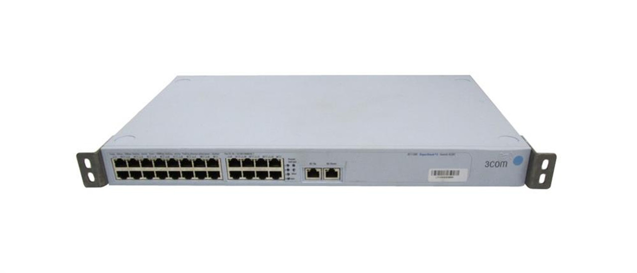 3C17300 3Com SuperStack 3 Switch 4226T 10/100 24-Ports with 2-Port 10/100/1000BASE-T Copper Gigabit Ports (Refurbished)