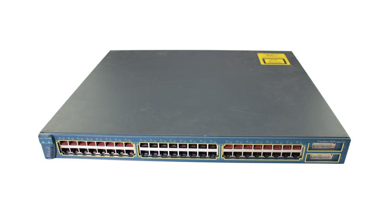 WS-C3548-XL-EN Cisco Catalyst 3548 48-Ports 10/100 Switch with 2 GBIC Ports (Refurbished)