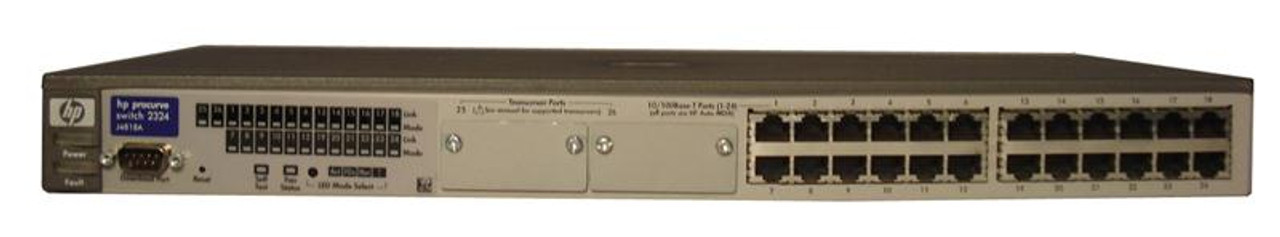 J4818A#ABB HP ProCurve 2324 24-Ports 10/100Base-TX RJ-45 Unmanaged Fast Ethernet Switch (Refurbished)