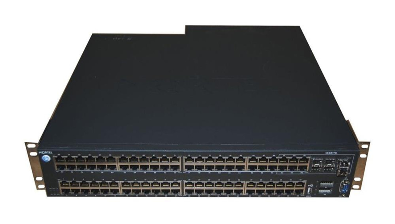 AL1001A12-E5 Nortel 5698TFD with 96 x 10/100/1000 Ports Gigabit Ethernet Routing External Switch 6 Shared SFP Ports 2 XFP Ports (Refurbished)