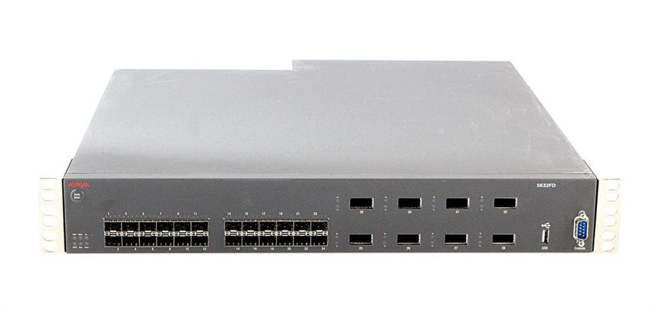 AL1001C15-E5 Nortel 5632FD Gigabit Ethernet Routing External Switch with 24 SFP Ports 8 XFP ports 2-Ports 10GB 300W AC PS 1.5-Foot Stacking Cable Power Cord