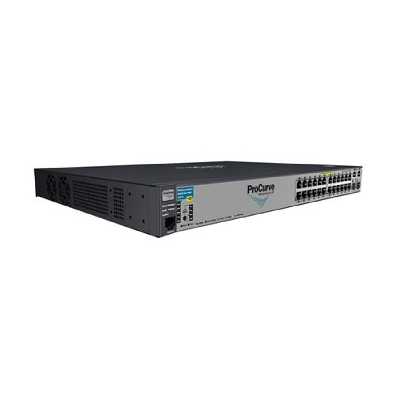 J9087A#ABA HP ProCurve E2610-24-PoE 24-Ports Fast Ethernet 10Base-T/100Base-TX Managed Stackable Switch (Refurbished)