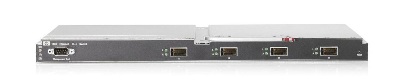 445860-B21 HP 10GB 16-Ports Managed Gigabit Ethernet Switch + 4 x 10Gigabit XFP (Empty) for BladeSystem c-Class Enclosure (Refurbished)