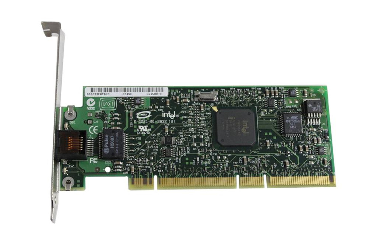 A51580-015 Intel PRO/1000 XT Single-Port RJ-45 1Gbps 10Base-T/100Base-TX/1000Base-TX Gigabit Ethernet PCI-X Server Network Adapter