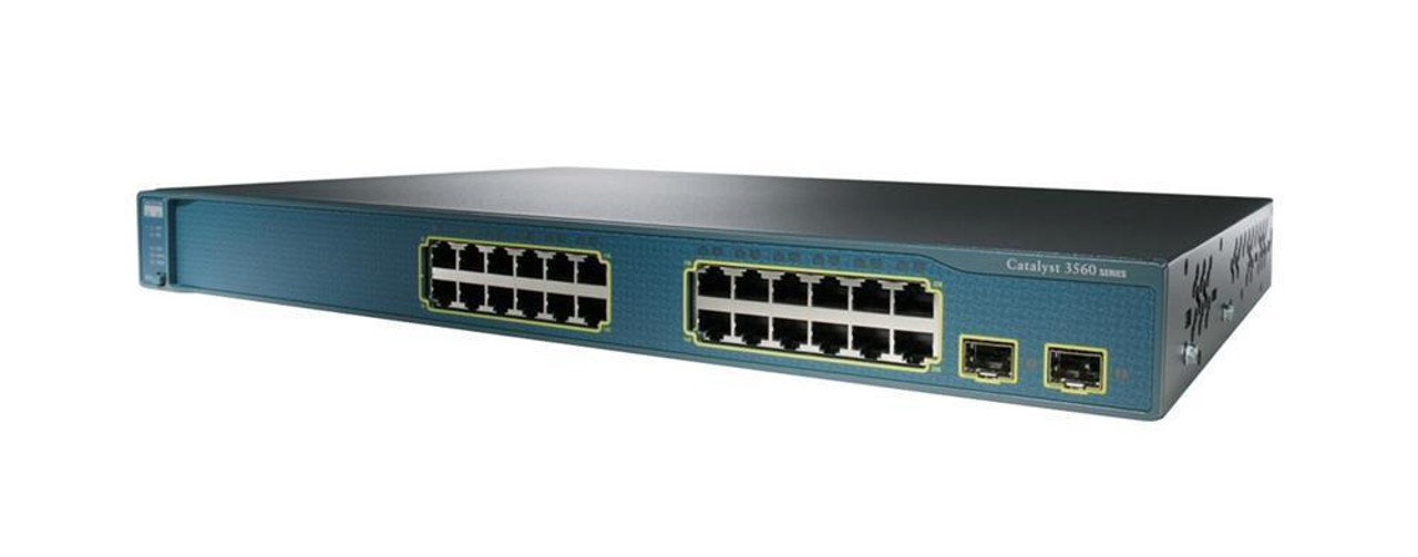 WS-C3560-24TS-S Cisco Catalyst 3560 24-Ports SMI 10/100 Ethernet Switch (Refurbished)