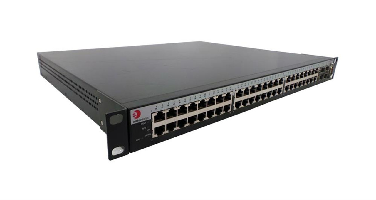 C2G124-48 Enterasys Networks Matrix C2 Gigabit Stackable Switch C2G12448 48-Ports EN Fast EN Gigabit EN 10BaseT 100BaseTX 1000BaseT + 4 x SFP (empty)