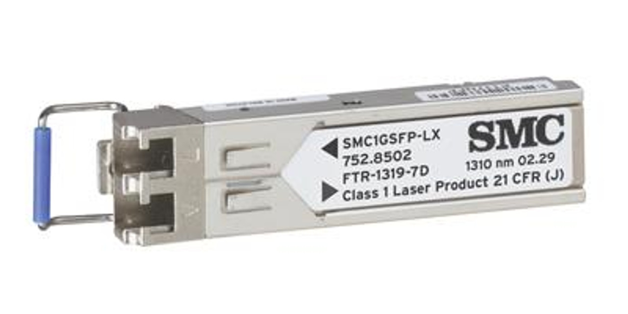 SMC1GSFP-LX SMC Networks 1Gbps 1000Base-LX Single-mode Fiber 10km 1310nm Duplex LC Connector SFP Transceiver Module