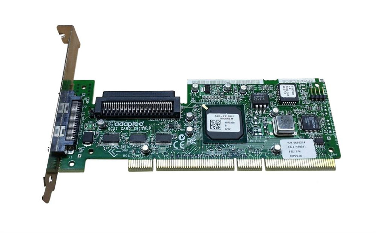 25P6273 IBM PCI Ultra 29160LP SCSI Adapter Low Profile Card