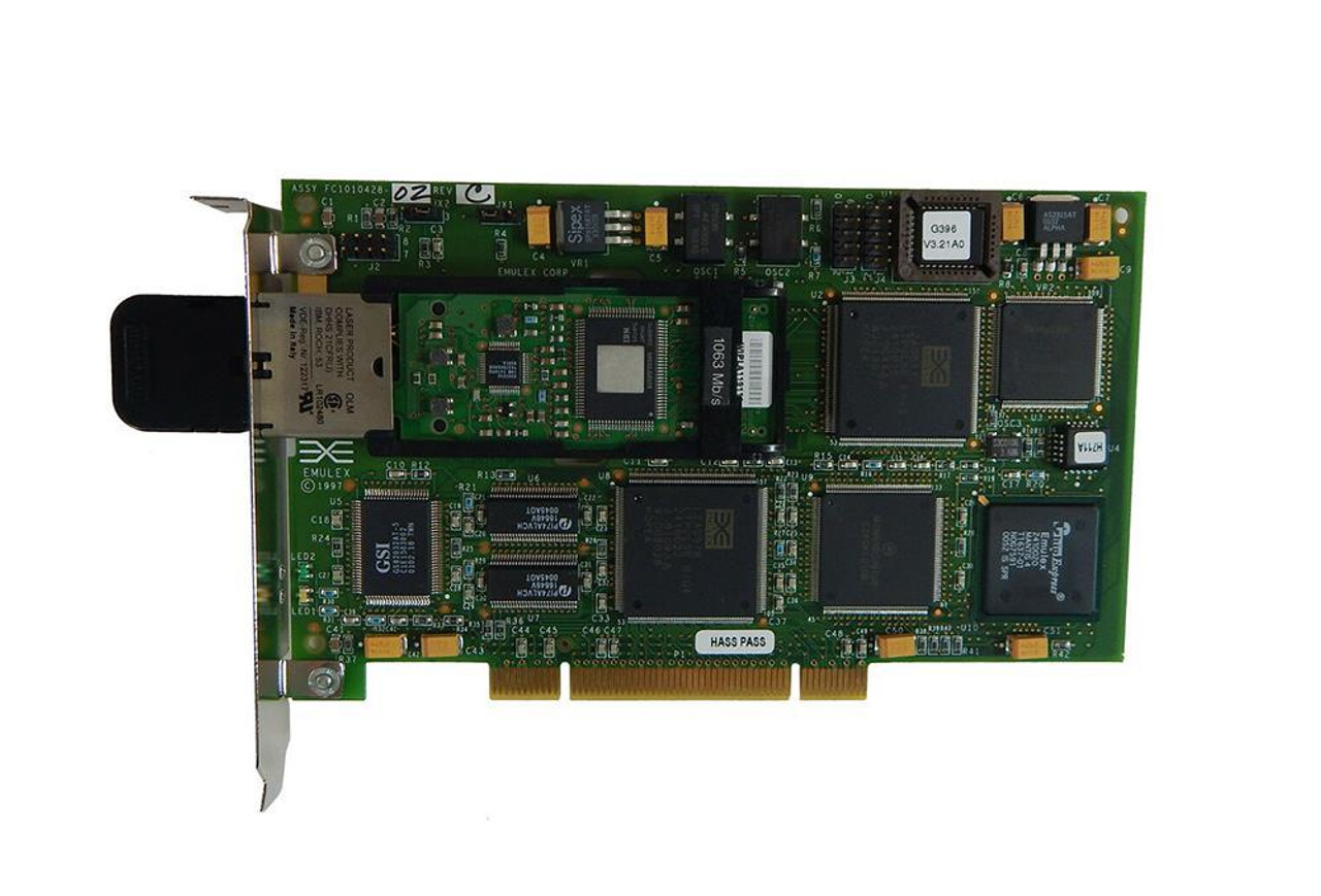 FC1020012-02E Emulex Network LightPulse 1 GigaBit 32Bit PCI Fibre Channel Host Bus Adapter