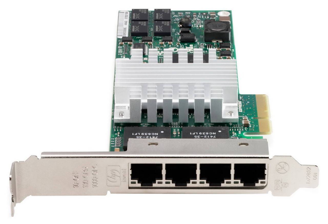 435506-001N HP NC364T PCI Express Quad Port 10/100/1000Base-T Gigabit Ethernet Network Interface Card (NIC)