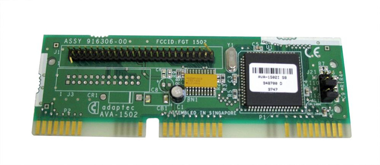 AVA-1502 Adaptec 25-Pin SCSI Adapter Cnotroller Card