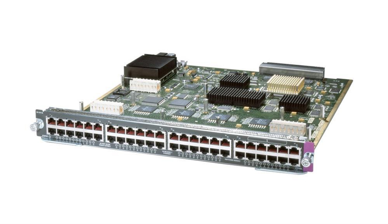 WS-X6148-RJ-45= Cisco Catalyst 6500 48-Ports 10/100 Fast Ethernet RJ-45 Upgrade to Voice (Refurbished)