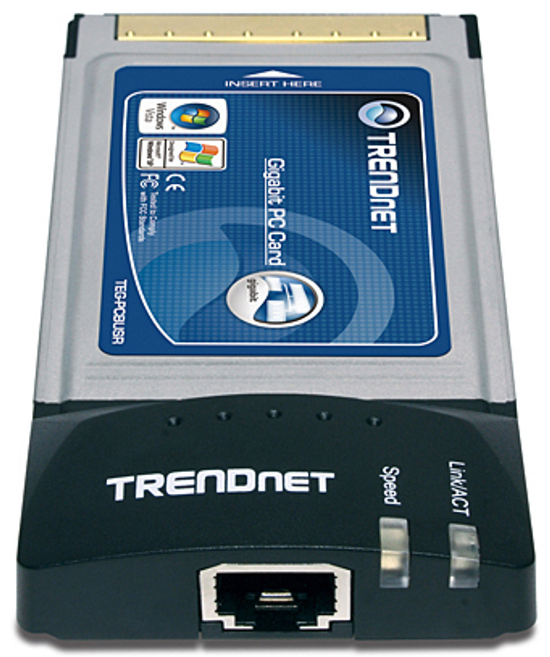 TEG-PCBUSR Trendnet 10/100/1000Mbps 32-Bit Gigabit CardBus PC Card