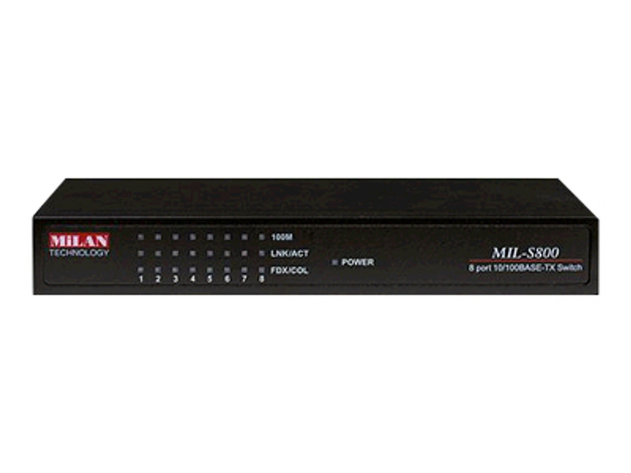 MIL-S800 Transition Networks MIL-S800 Ethernet Switch 8 x 10/100Base-TX LAN (Refurbished)