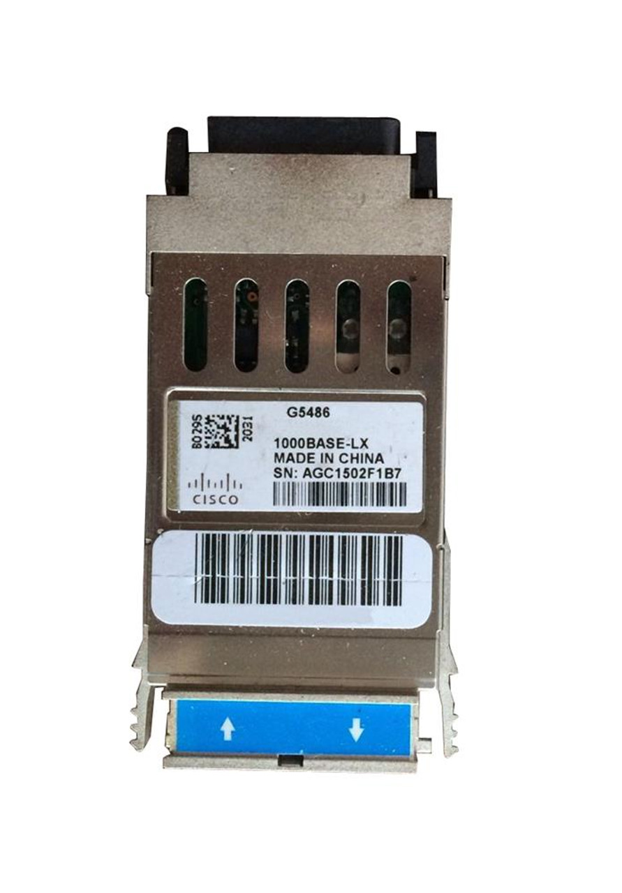 G5486 Cisco 1Gbps 1000Base-LX/LH Single-Mode Fiber 10km 1310nm Duplex LC Connector GBIC Transceiver Module