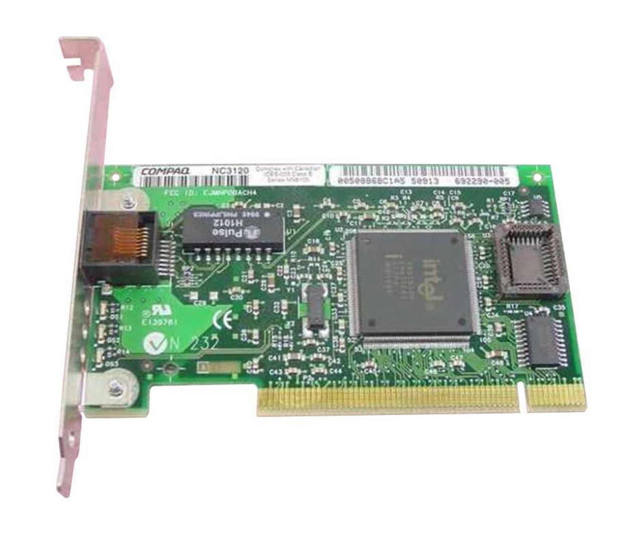 726936-001 Compaq Single-Port RJ-45 100Mbps 10Base-T/100Base-TX Ethernet PCI Network Adapter