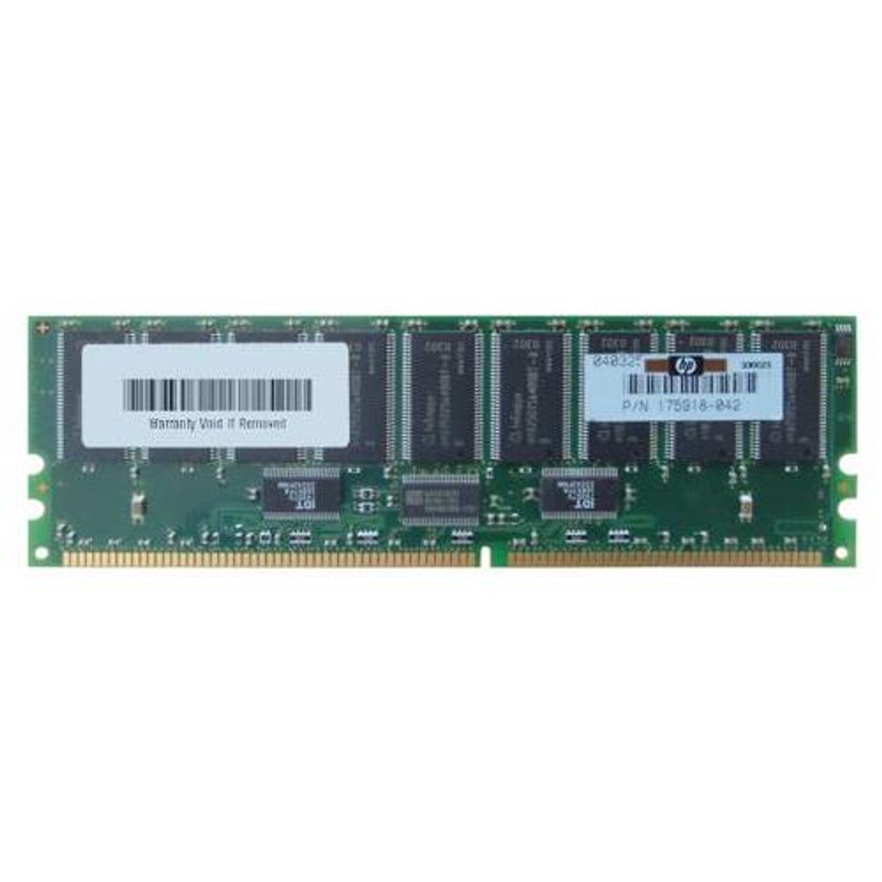 175918-042 HP 512MB PC1600 DDR-200MHz Registered ECC CL2 184-Pin DIMM 2.5V Memory Module