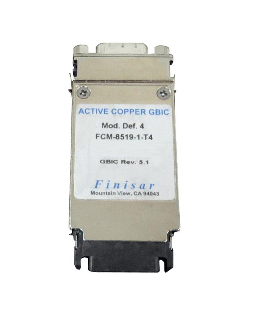 FCM-8519-1-T4 Finisar 1Gbps 1000Base-T 100m Copper GBIC Transceiver Module