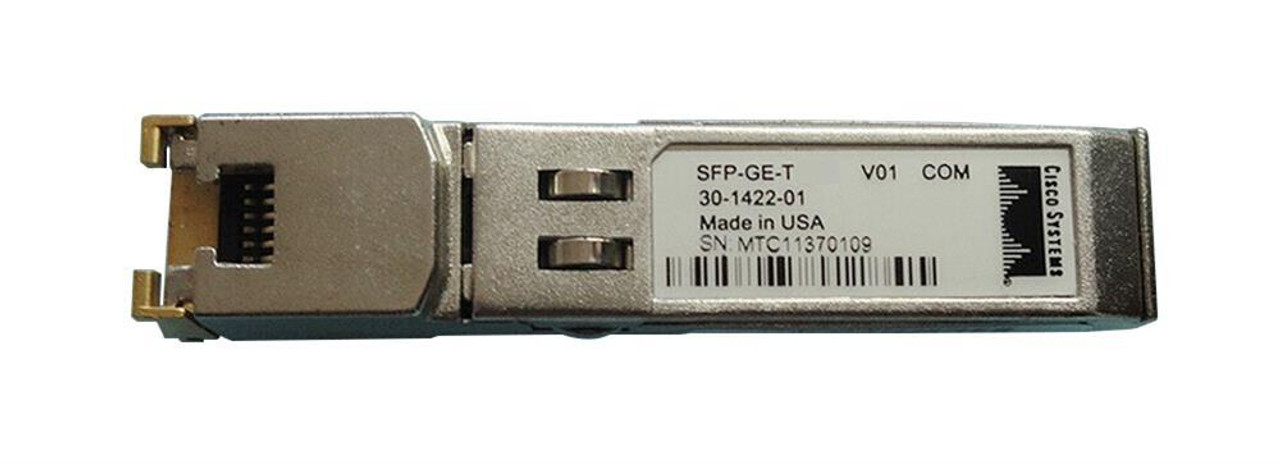 SFP-GE-T= Cisco 1Gbps 1000Base-T Copper 100m RJ-45 Connector SFP Transceiver Module (Refurbished)