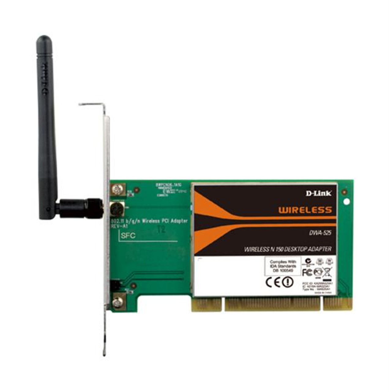 DWA-525 D-Link Wireless N 802.11n 150 Desktop PCI Network Adapter