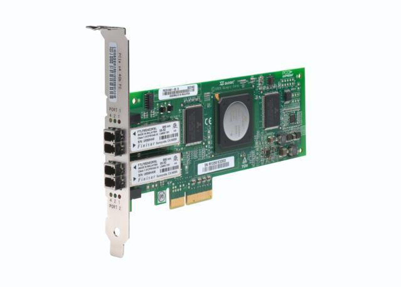 QLE2462-IBM HP Dual -Ports LC 4Gbps Fiber Channel PCI Express x4 Host Bus Network Adapter